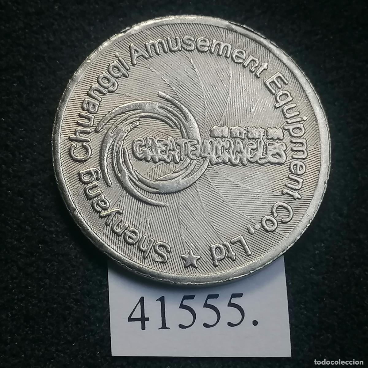 Monedas locales: Ficha China, Create Miracles, Shenyang, token, jet&oacute;n. - Foto 1