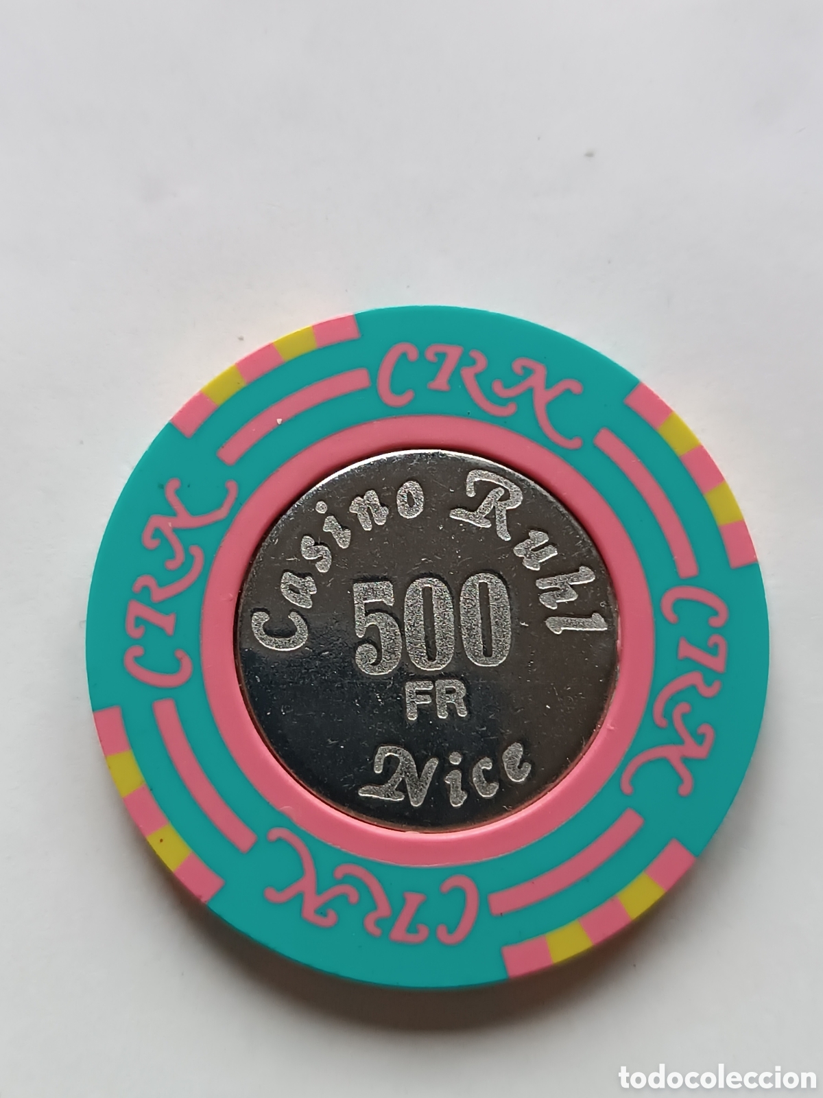 Monedas locales: Ficha casino 500 francos RUHL NICE - Foto 2