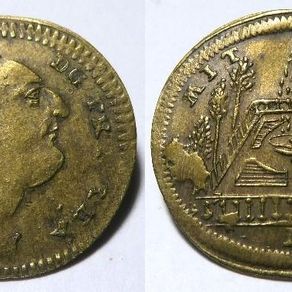 Jeton Royal Louis XVI – Felicitas Publicas – Laiton, époque Avant 1800