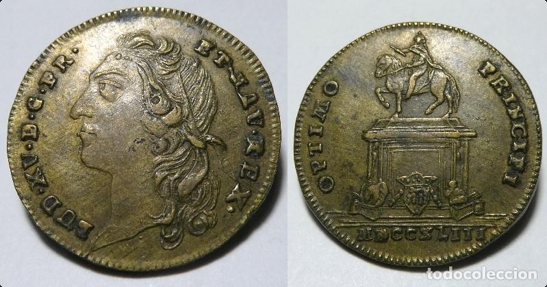 Monedas locales: Jet&oacute;n de Luis XV Optimo Principi , Nuremberg - Foto 1