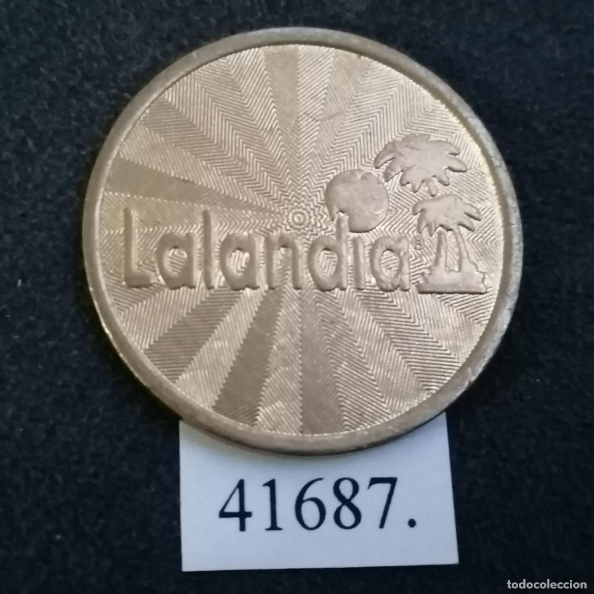 Monedas locales: Ficha Dinamarca, Lalandia, token, jet&oacute;n - Foto 1