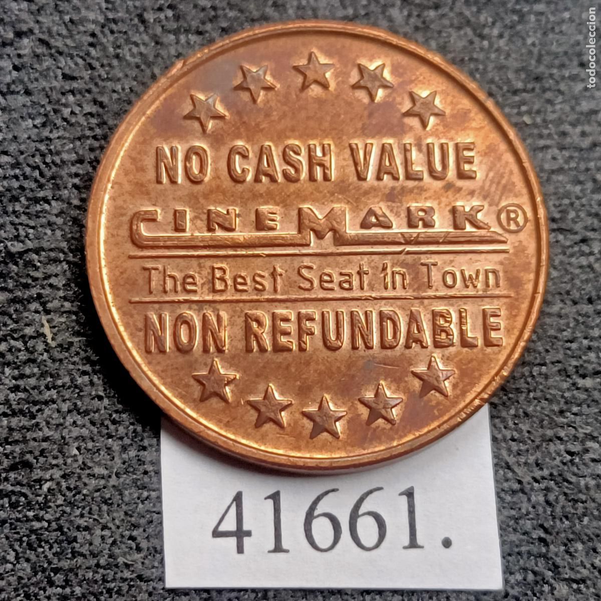 Monedas locales: Ficha EEUU, Cinemark, token, jeton - Foto 2