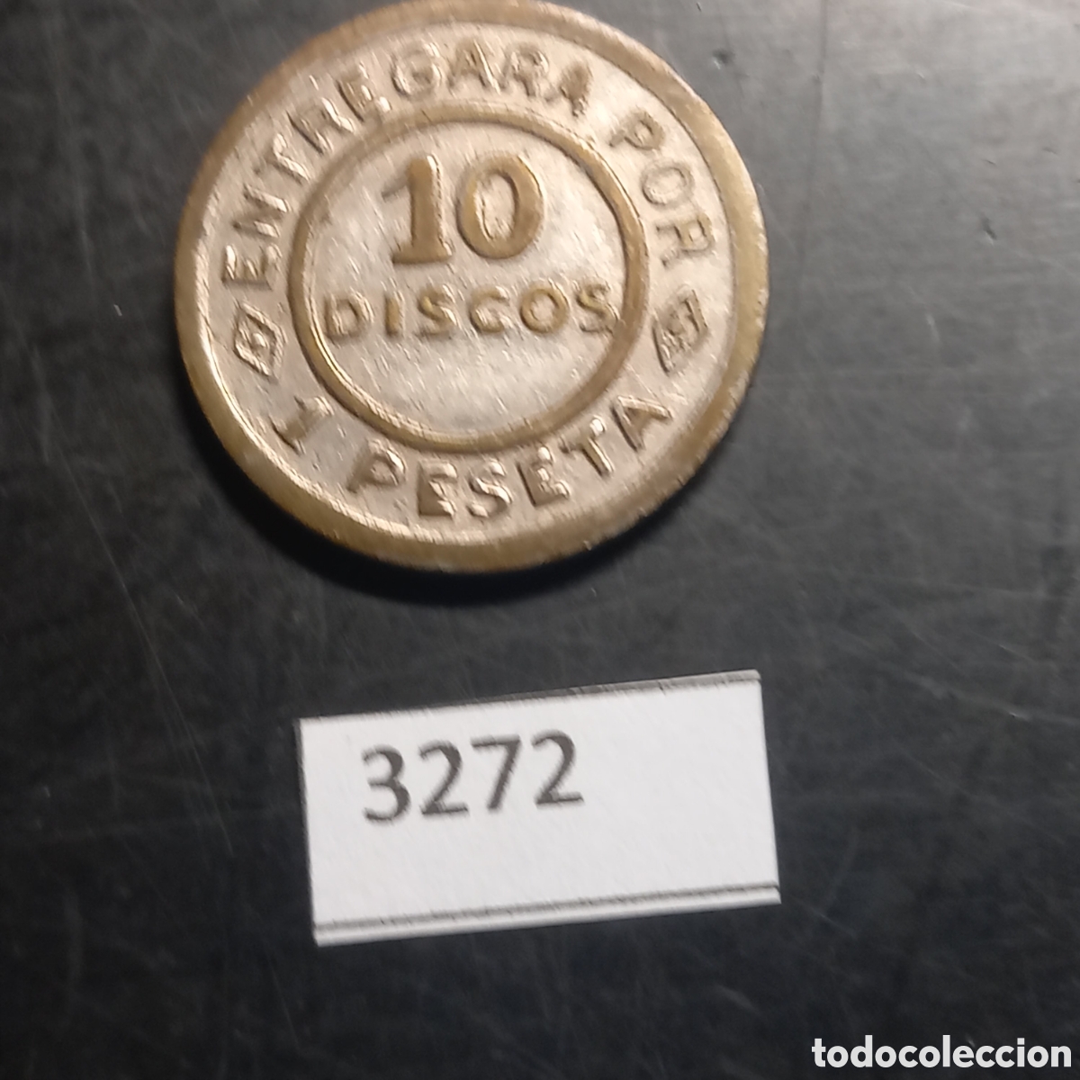 Monedas locales: Ficha dineraria factor&iacute;a naval 10 discos - Foto 2