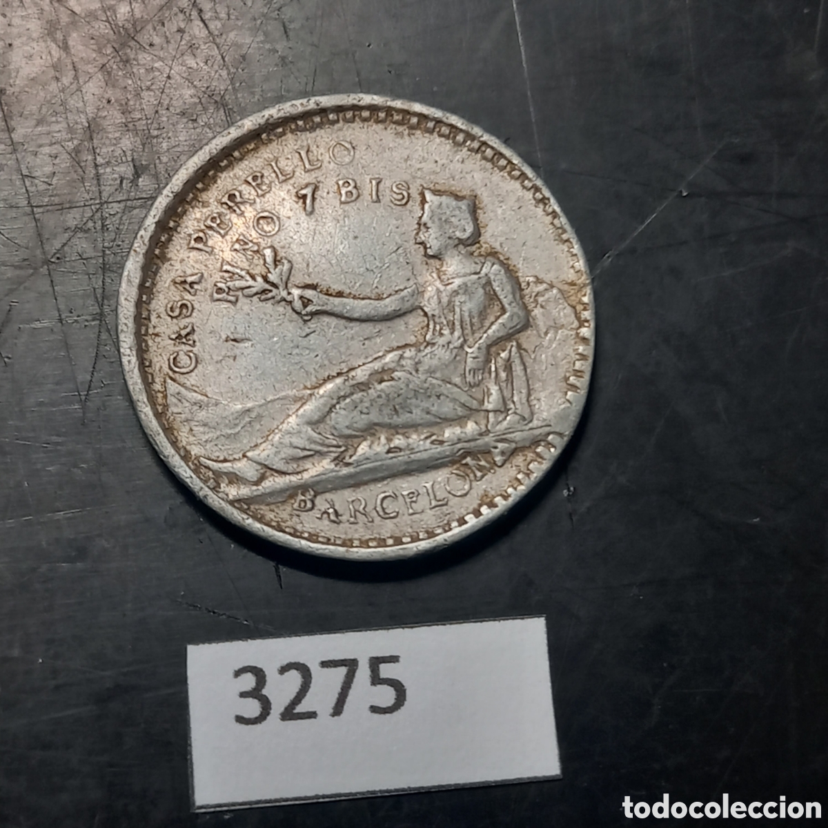 Monedas locales: Ficha Casa perello, peleter&iacute;a Barcelona - Foto 1