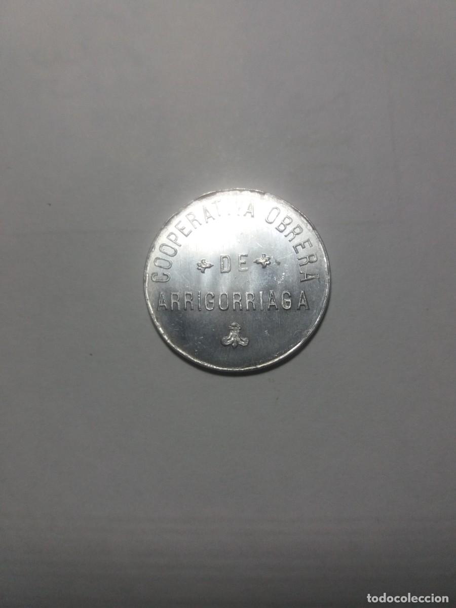 Monedas locales: Ficha 50 C&eacute;ntimos Cooperativa Obrera ARRIGORRIAGA - Foto 1