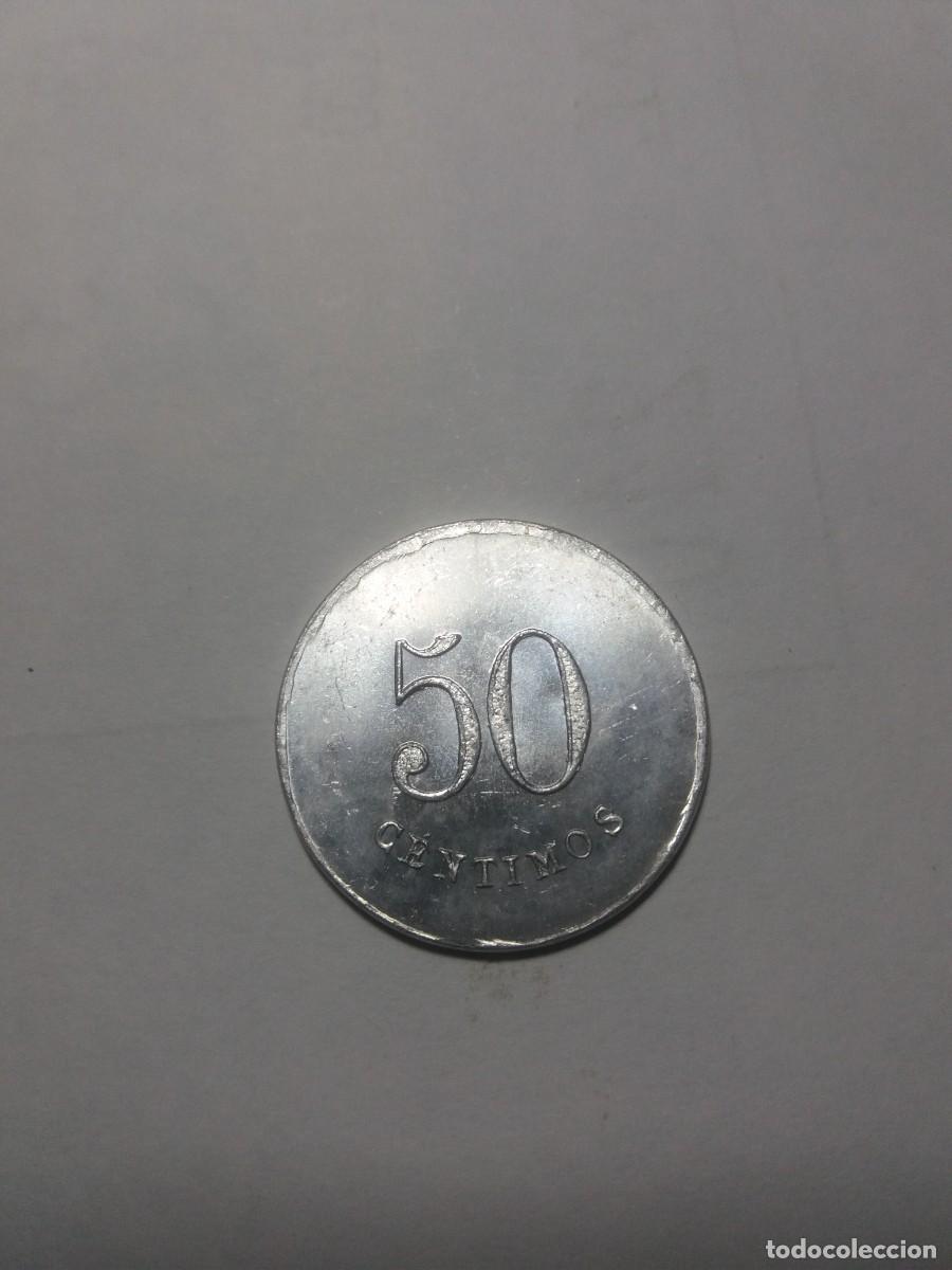 Monedas locales: Ficha 50 C&eacute;ntimos Cooperativa Obrera ARRIGORRIAGA - Foto 2
