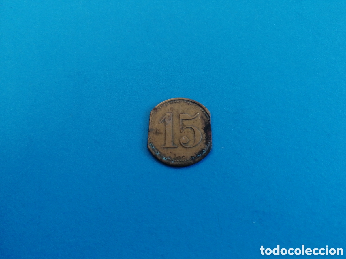 Monedas locales: Ficha de 15 pfennig a catalogar - Foto 1