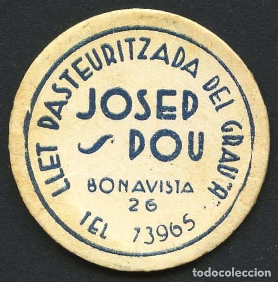 Monedas locales: CART&Oacute;N, DISCO, JOSEP POU, LLET PASTEURITZADA DEL GRAU, A, SIN VALOR - Foto 1