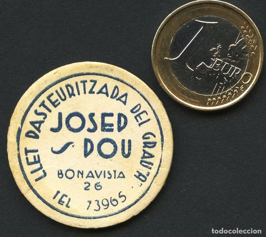 Monedas locales: CART&Oacute;N, DISCO, JOSEP POU, LLET PASTEURITZADA DEL GRAU, A, SIN VALOR - Foto 2