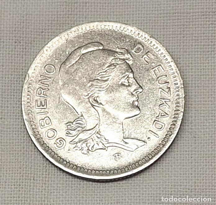 Monedas locales: Gobierno de Euzkadi a&ntilde;o 1937 1 peseta - Foto 1