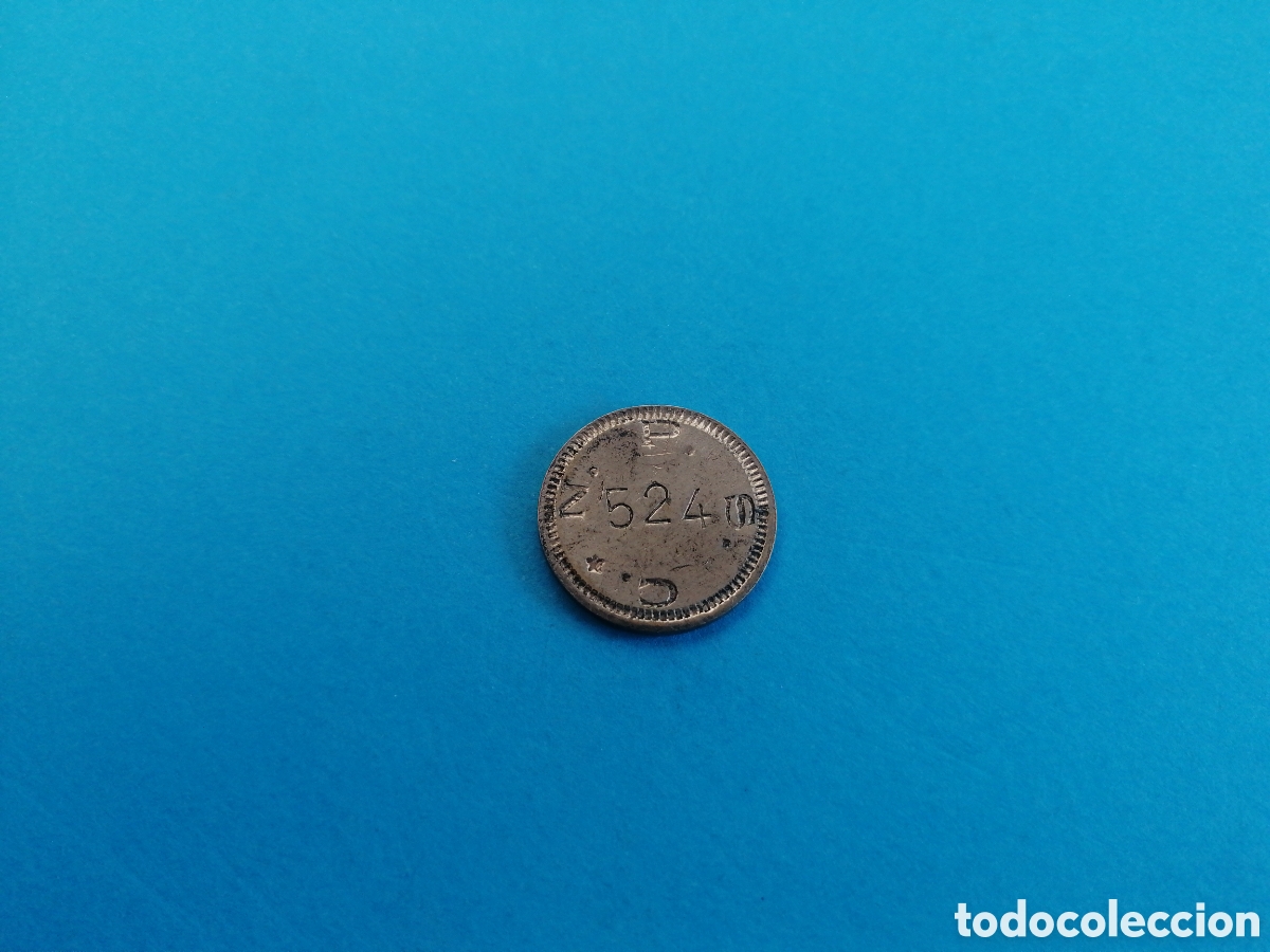 Monedas locales: Ficha de 10 centimes. 524 - Foto 2