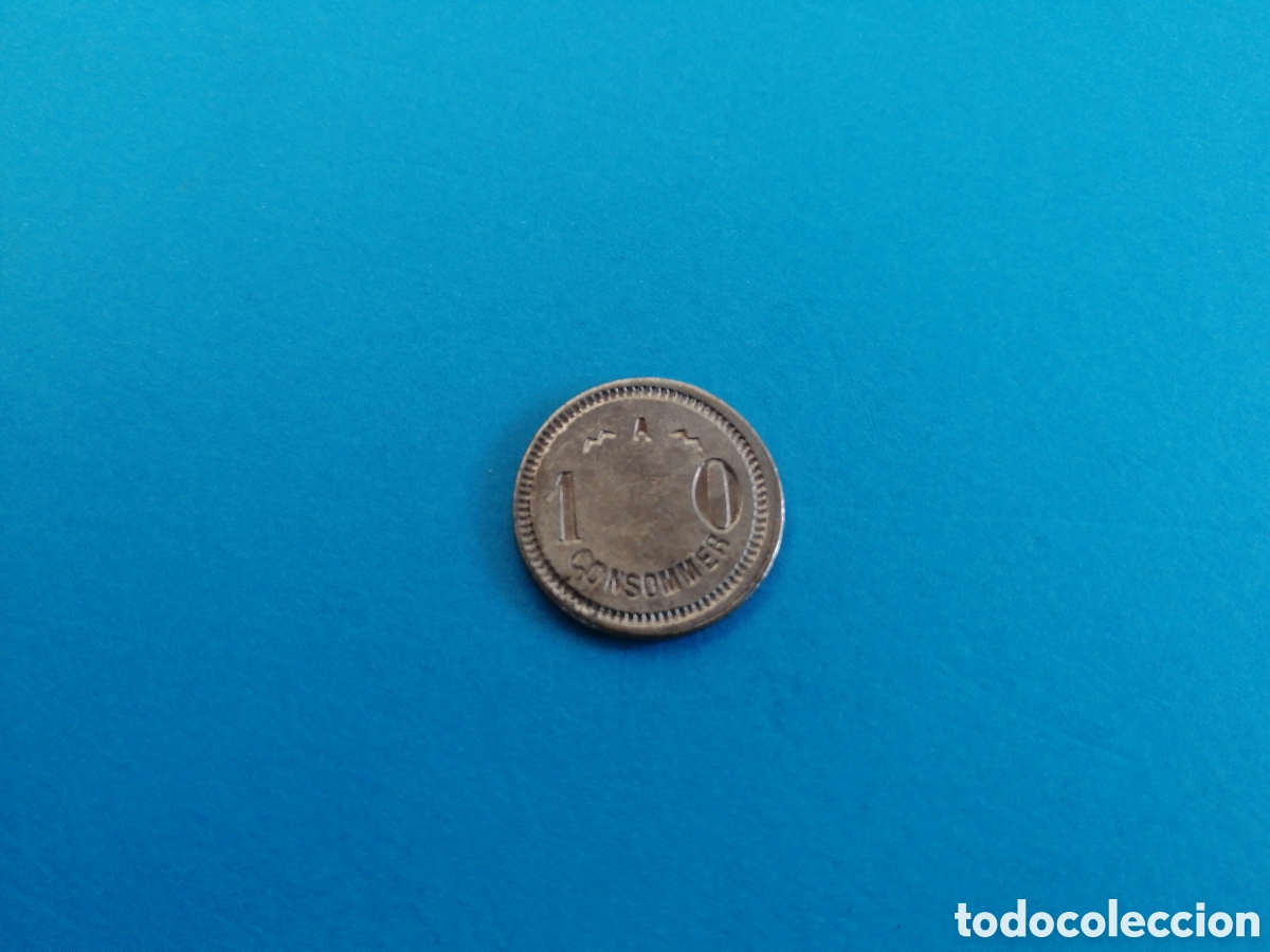 Monedas locales: Ficha de 10 centimes. 524 - Foto 1