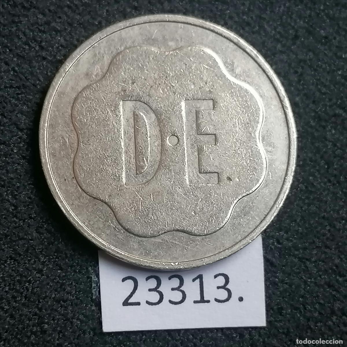 Monedas locales: Ficha cafe consumici&oacute;n Douwe Egberts, token, jet&oacute;n - Foto 1