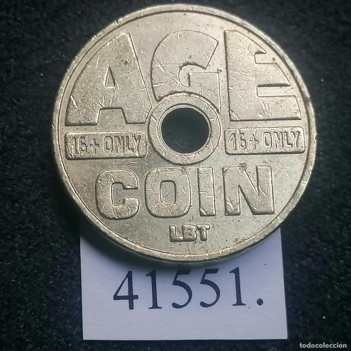 Monedas locales: Ficha Holanda Age Control, ceca LBT , Control de edad tabaco, token, jeton - Foto 1