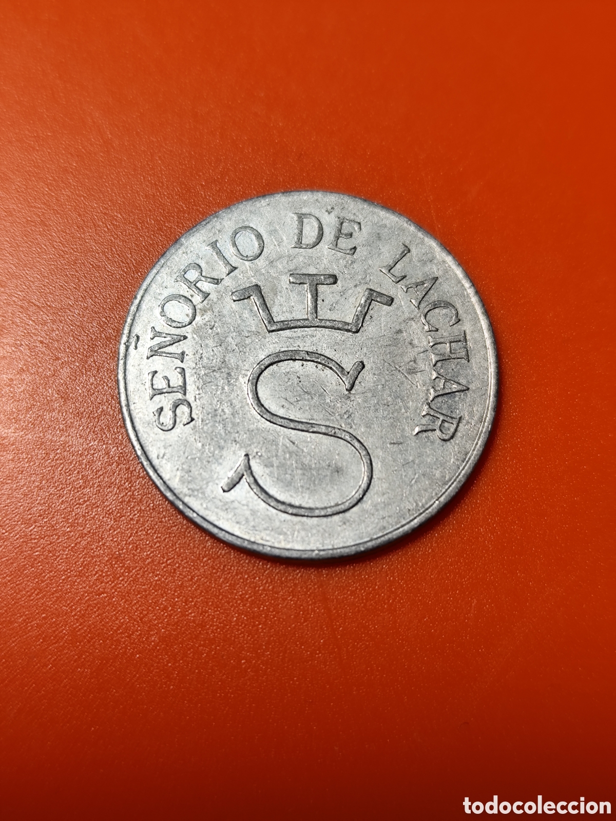 Monedas locales: Moneda de Se&ntilde;oria de Lachar (Granada) marca B - Foto 2