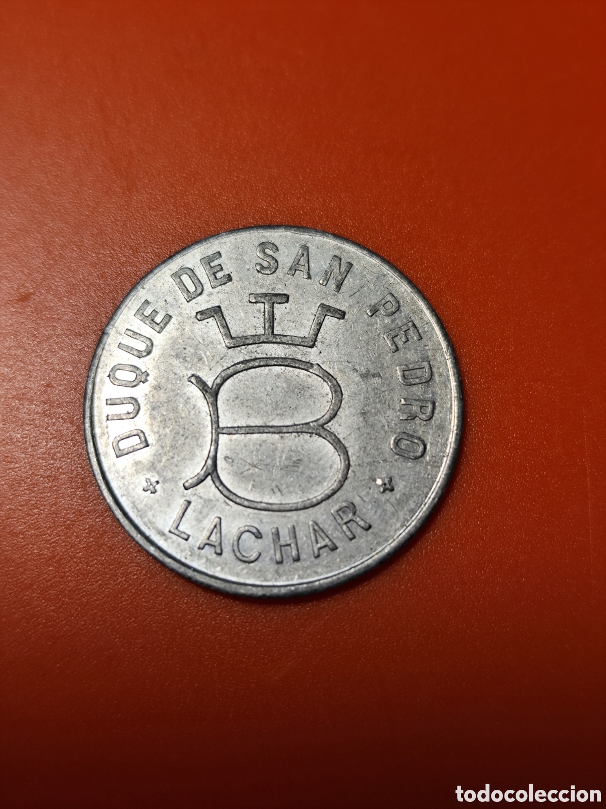 Monedas locales: Moneda de Se&ntilde;oria de Lachar (Granada) marca B - Foto 1