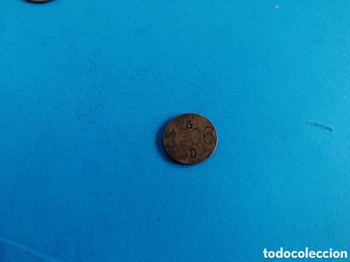 Monedas locales: Ficha de 20 centimes a identificar - Foto 2