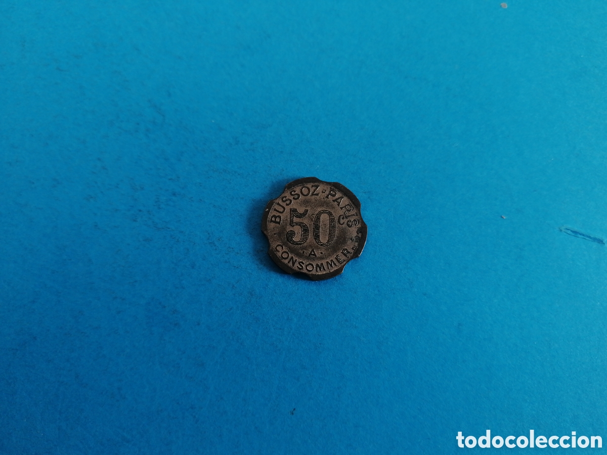 Monedas locales: 50 centimes Bussoz Paris - Foto 2