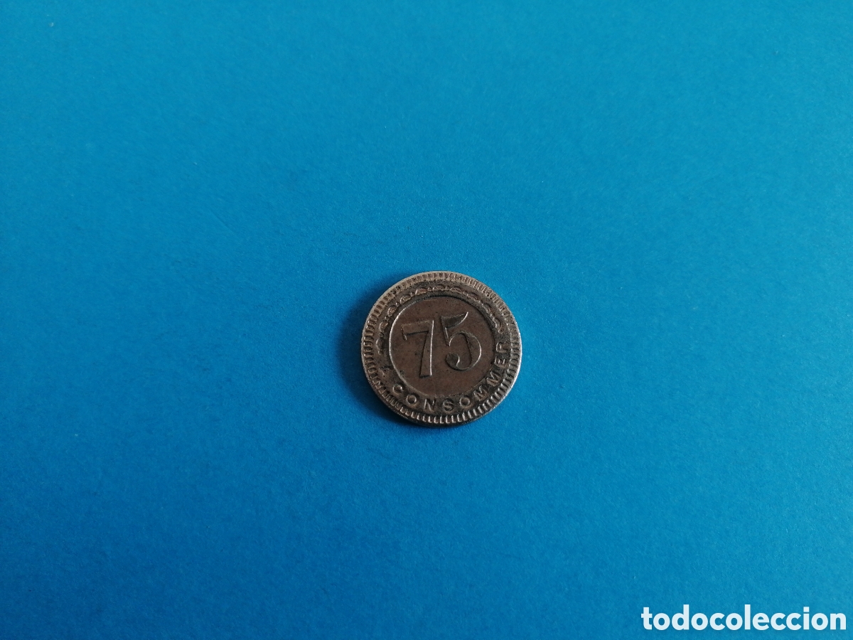 Monedas locales: Ficha 75 centimes Leclair - Foto 2
