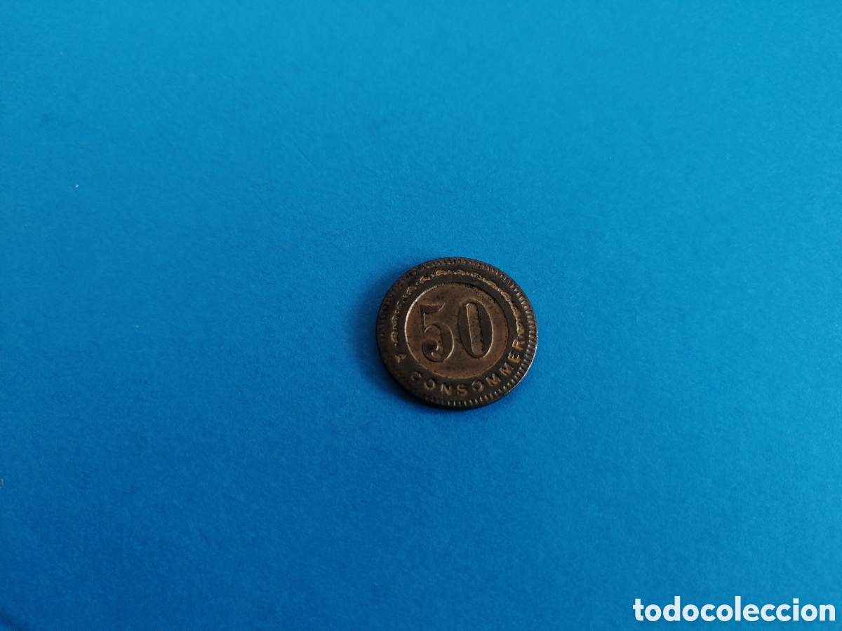 Monedas locales: Ficha de 50 centimes Leclair - Foto 2