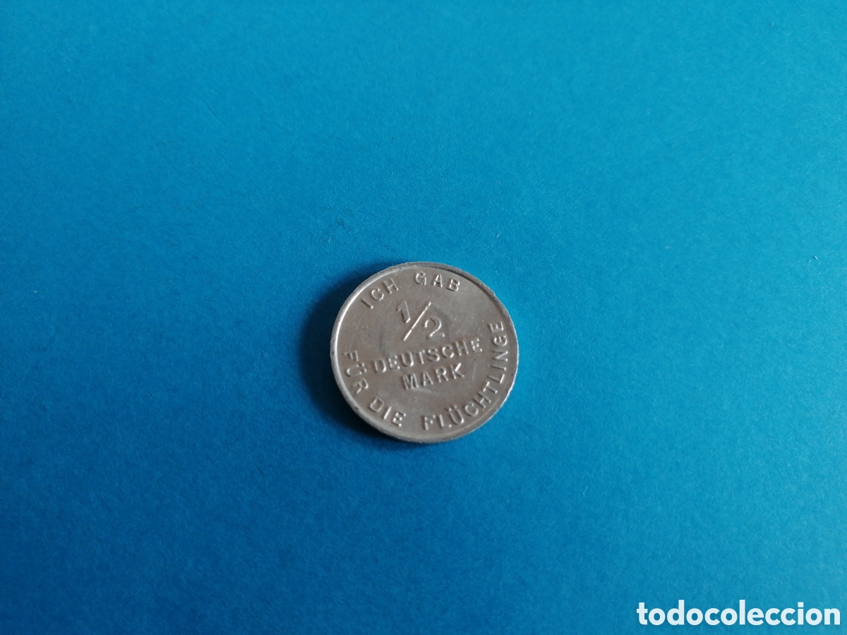 Monedas locales: 1/2 marco 1953 Adenauer - Foto 2