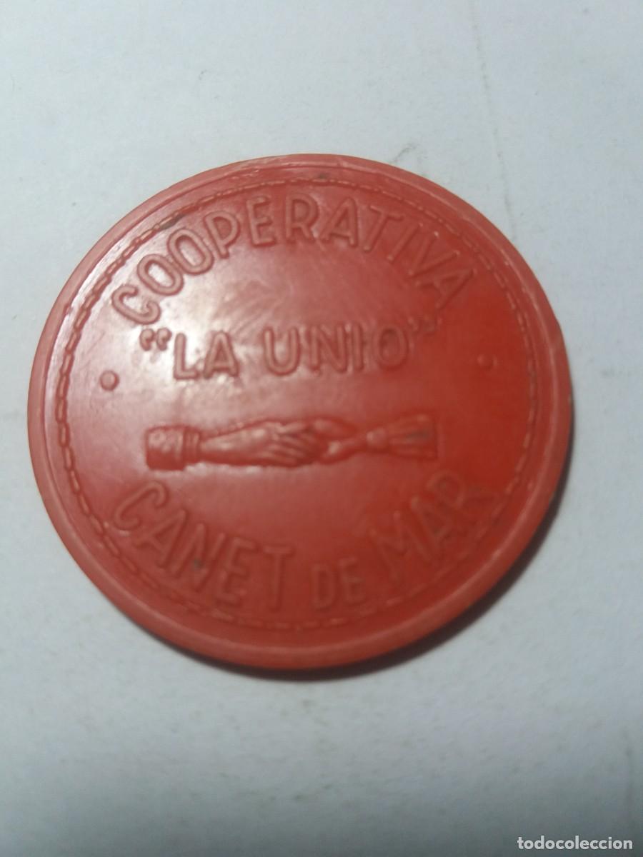 Local Coins: Ficha 100 Pessetes Cooperativa LA UNI&Oacute; Canet de Mar