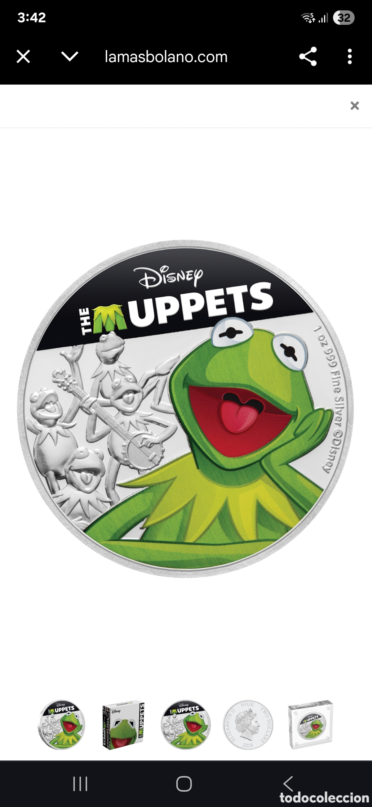 Monedas locales: Moneda de plata muppets - Foto 1