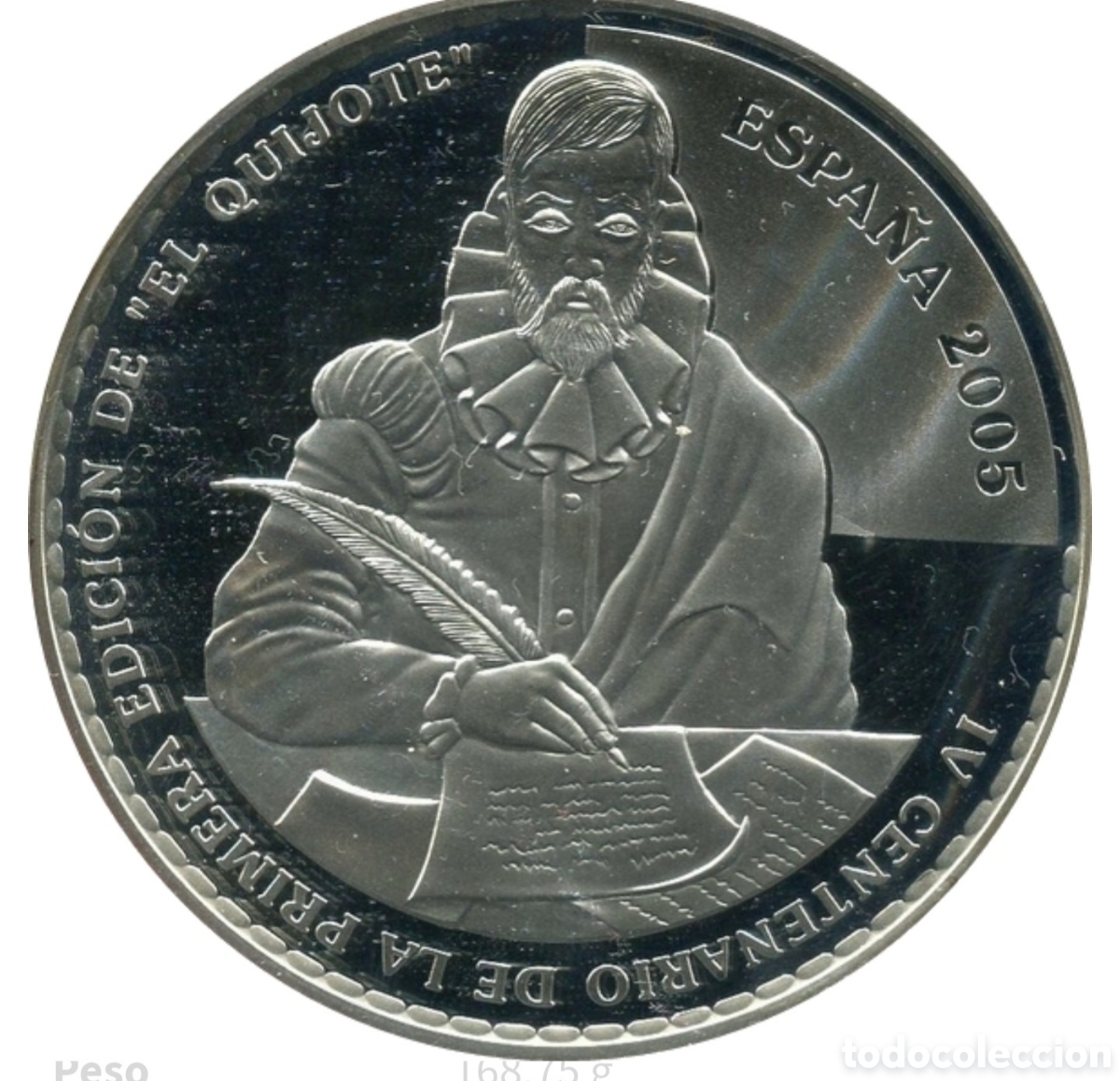 Monedas locales: Moneda de plata don Quijote - Foto 1