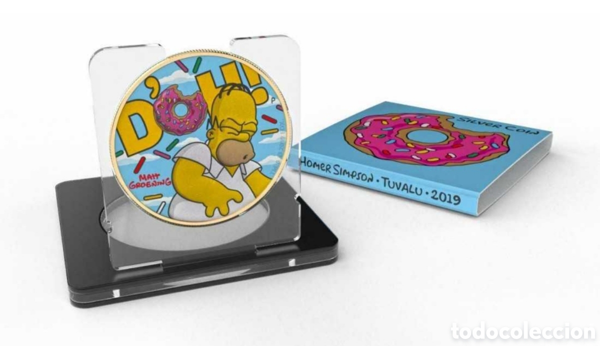 Monedas locales: Moneda de plata homer - Foto 3