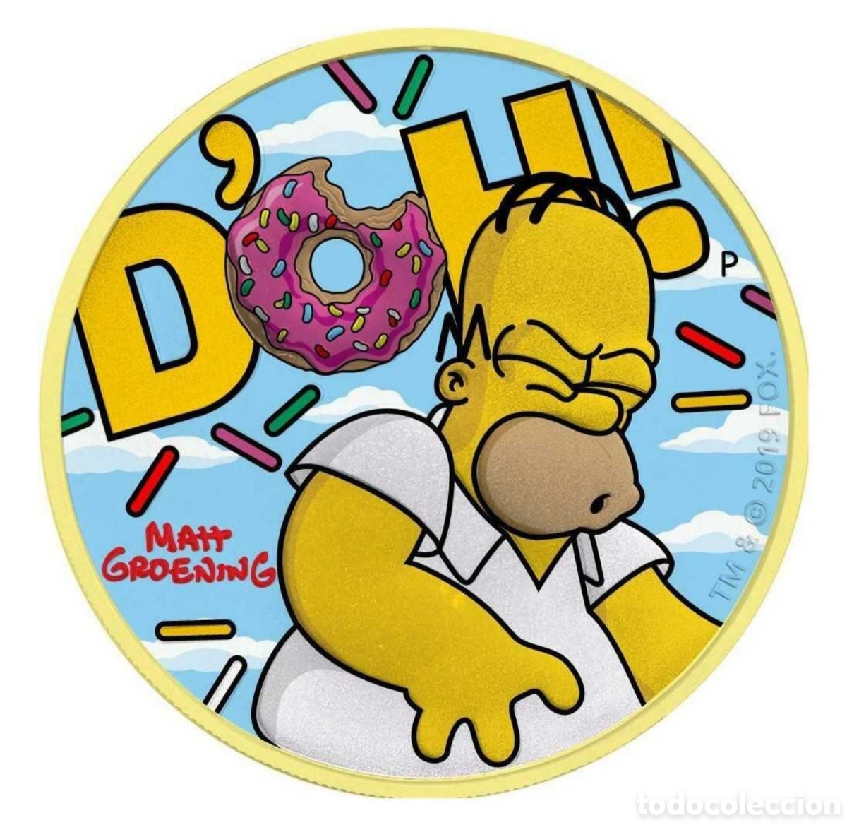 Monedas locales: Moneda de plata homer - Foto 1