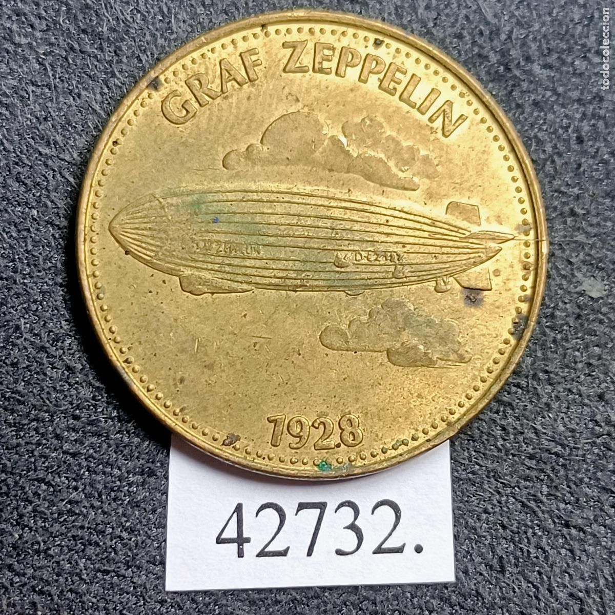 Monedas locales: Ficha Shell, Graf Zeppelin 1928 , token, jeton - Foto 1