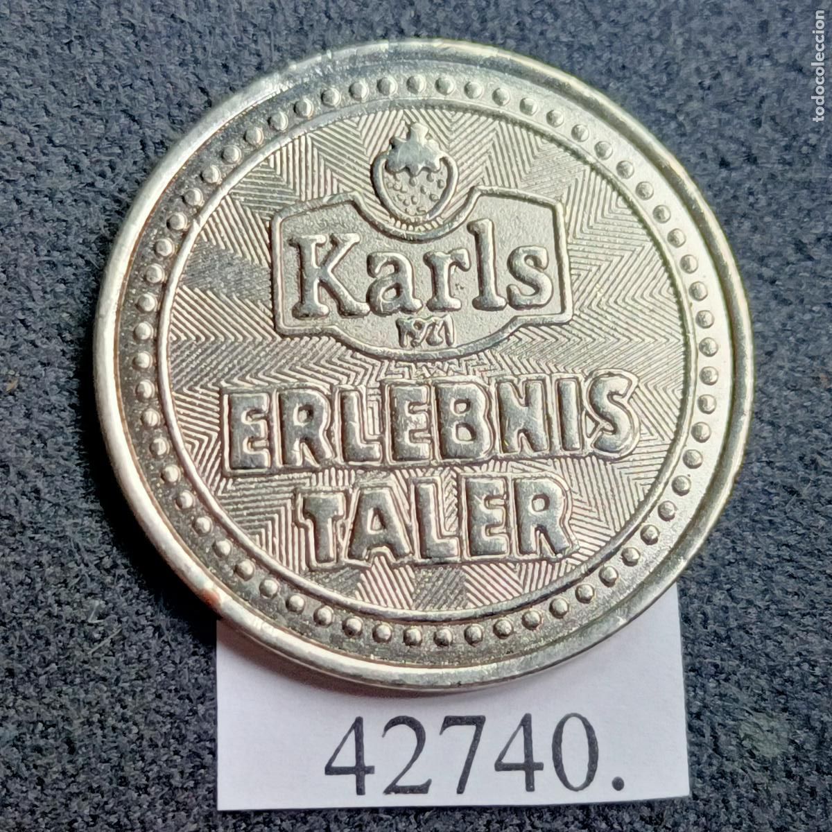 Monedas locales: ficha KARLS, ERLEBNIS, token, jet&oacute;n. - Foto 1