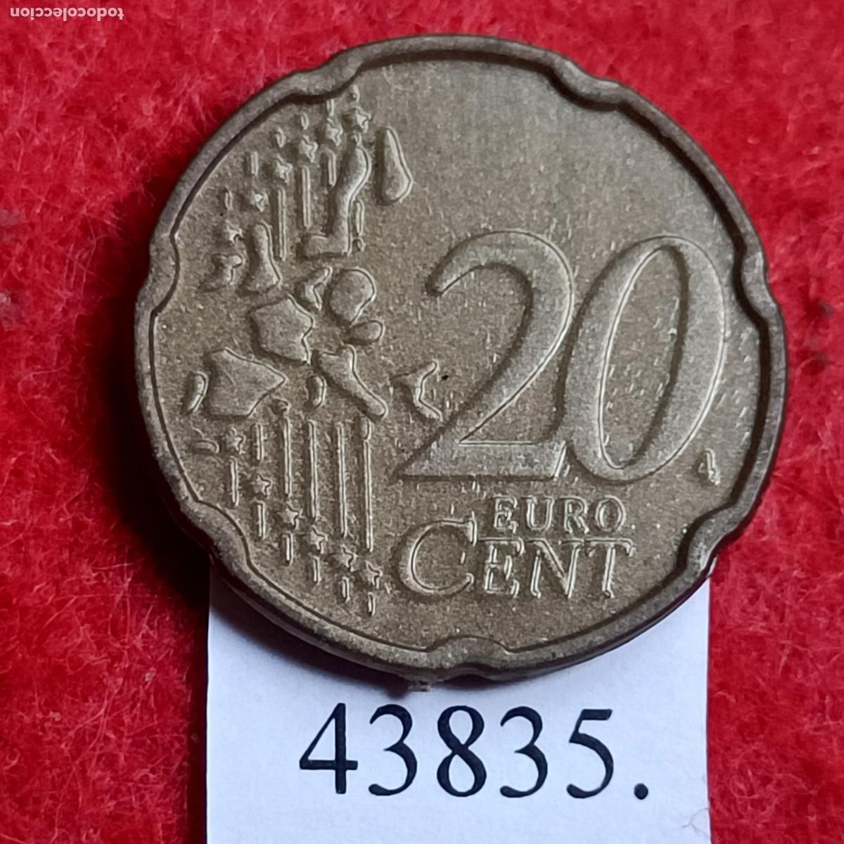 Monedas locales: Ficha Espa&ntilde;a, 20 centimos 1999, token, jet&oacute;n - Foto 2