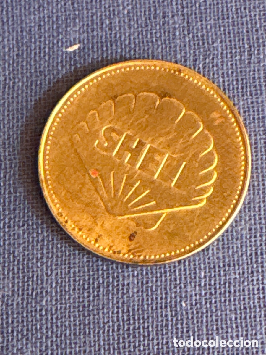 Monedas locales: MONEDA DE ACEITES SHELL -LEONARDO DA VINCI - Foto 1