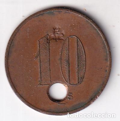 Monedas locales: FICHA DE 10 CENTIMOS DE LA UNION COOPERATISTA BARCELONESA (MONEDA) - Foto 1