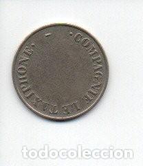 Monedas locales: FICHA, TOKEN - COMPAGNIE LE TAXIPHONE. - Foto 2