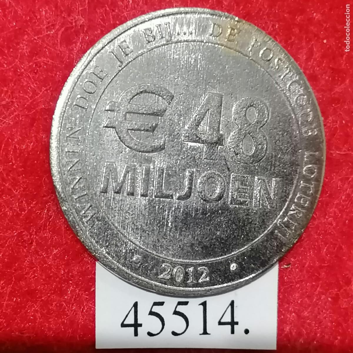 Monedas locales: ficha Holanda, Nationale Postcode Loterij, token, jet&oacute;n - Foto 2