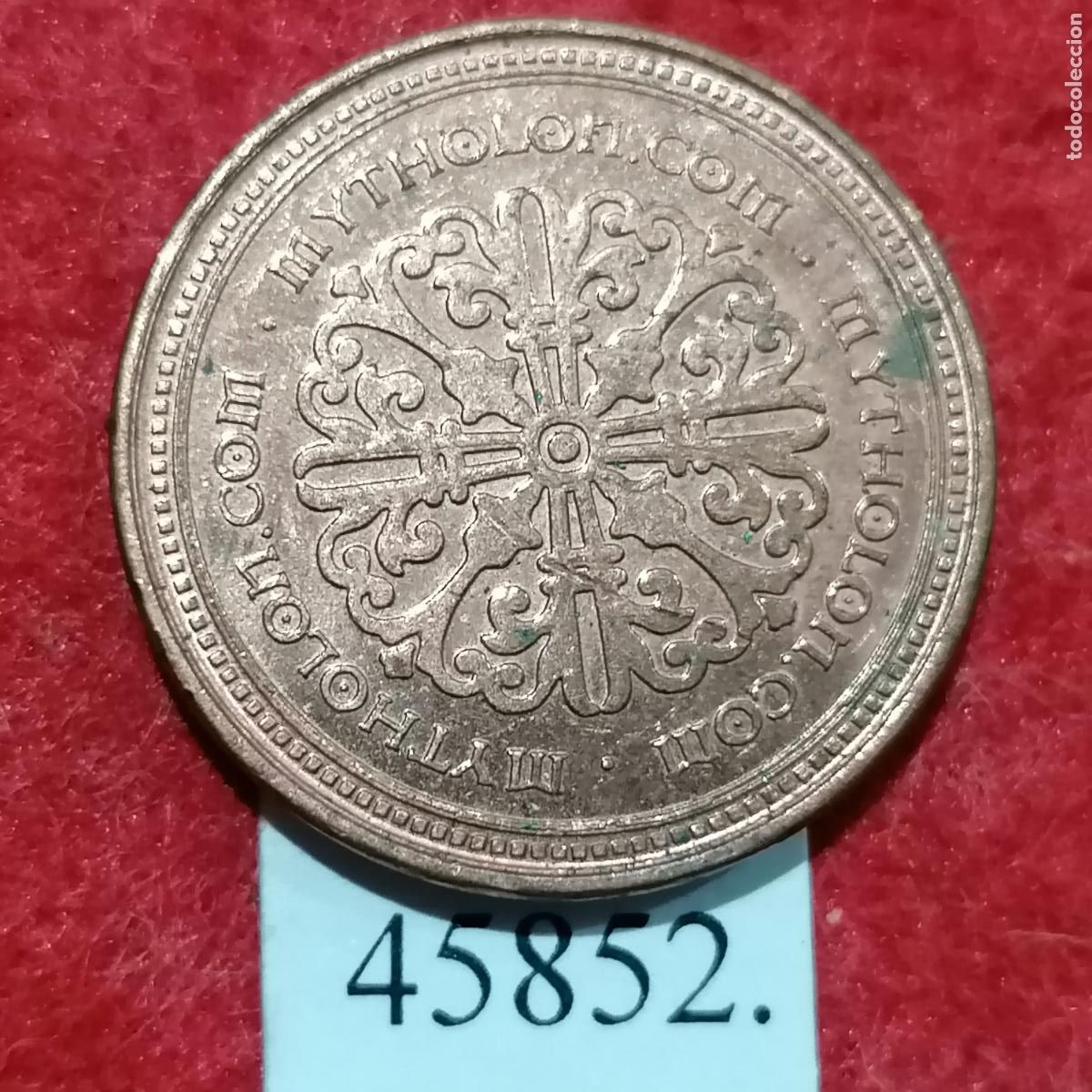 Monedas locales: ficha Alemania, MYTHOLON.COM token, jet&oacute;n - Foto 1