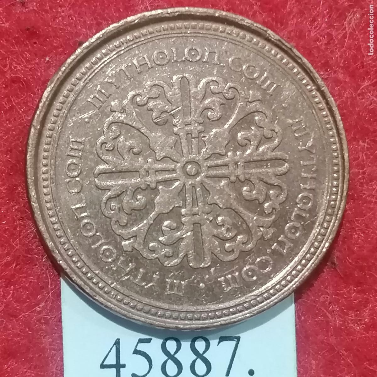 Monedas locales: ficha Alemania, MYTHOLON.COM token, jet&oacute;n - Foto 1