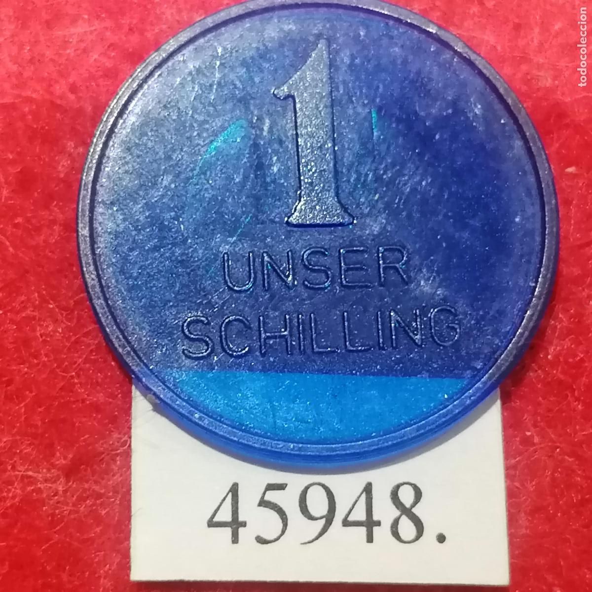 Monedas locales: Ficha, Austria 1 Unser Schilling, token, jet&oacute;n - Foto 1