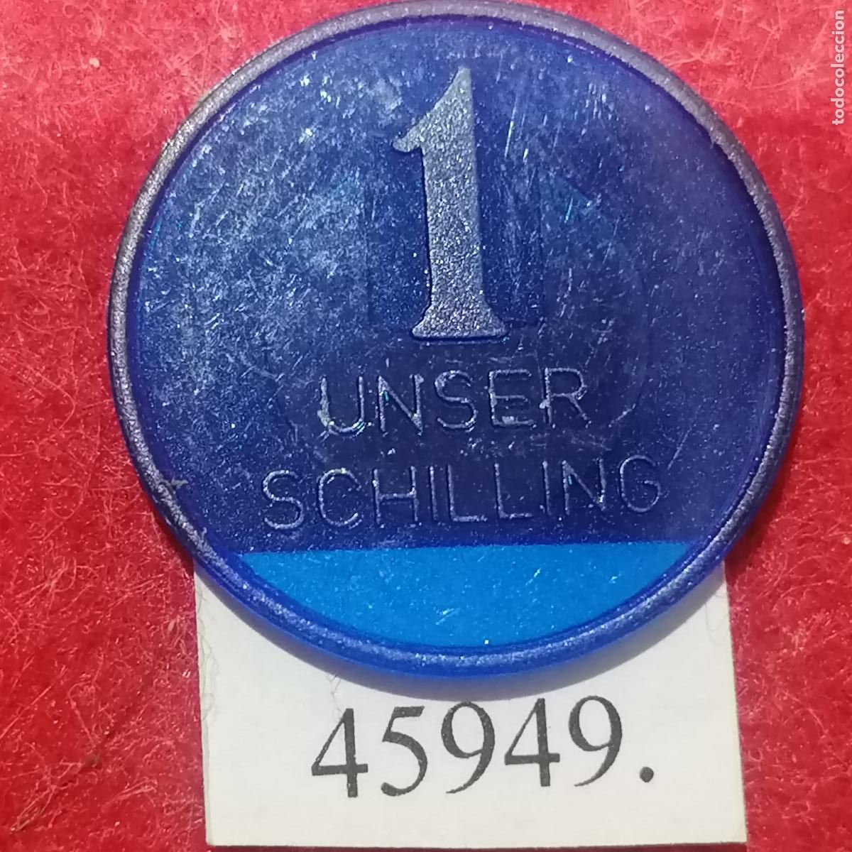 Monedas locales: Ficha, Austria 1 Unser Schilling, token, jet&oacute;n - Foto 1