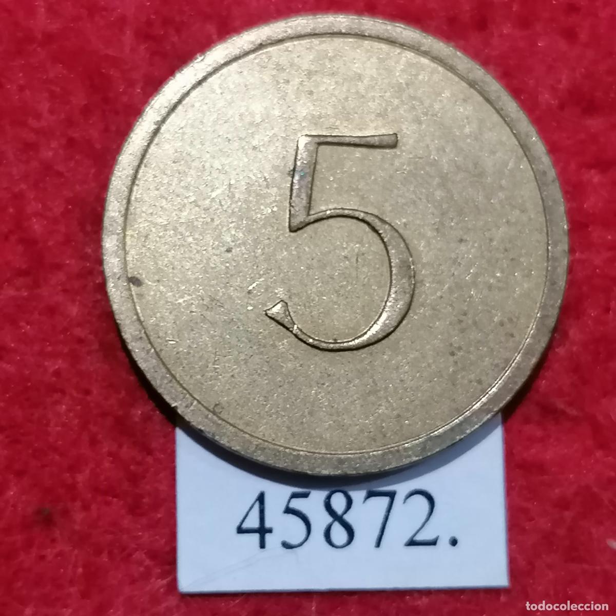 Monedas locales: Ficha Dinamarca, 5, token, jeton - Foto 1
