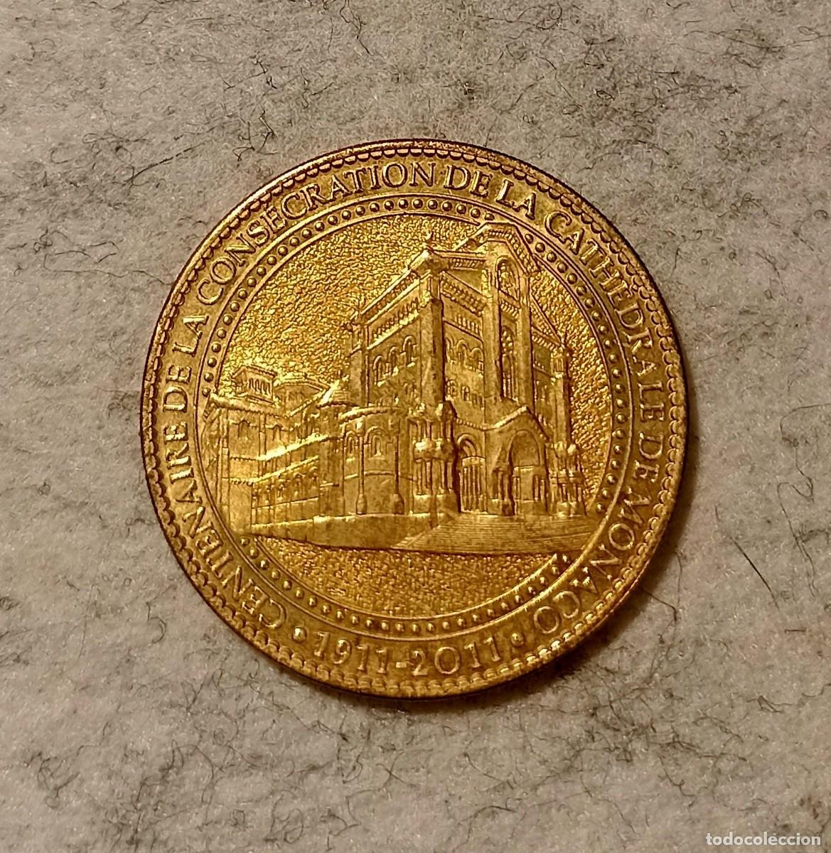Monedas locales: FICHA CATEDRAL DE MONACO 1911-2011 - Foto 1