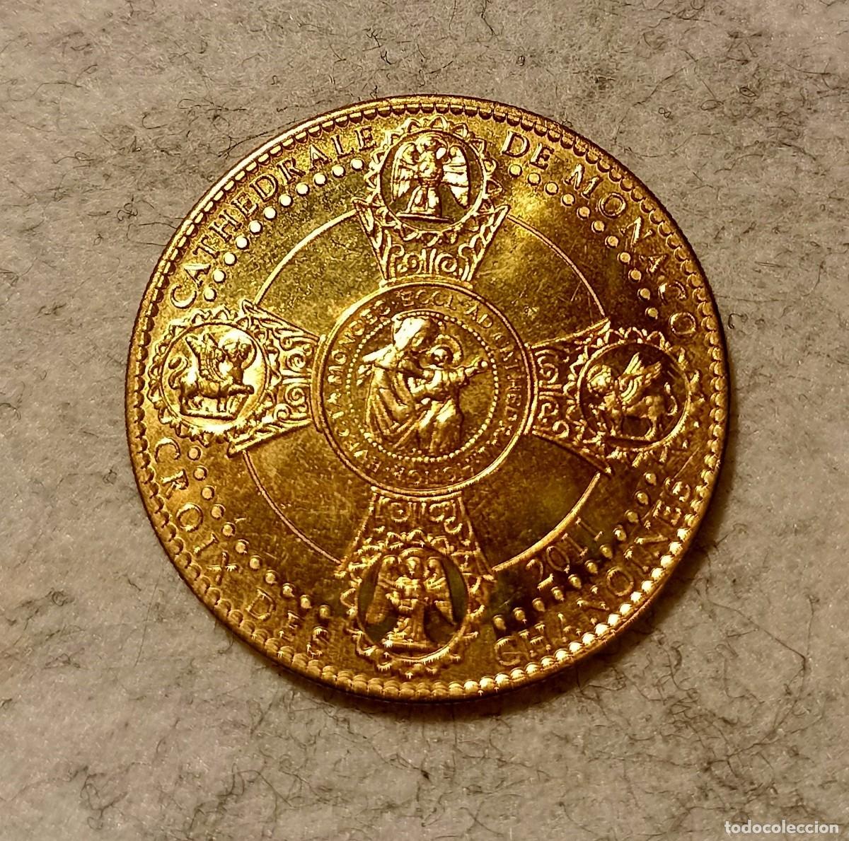 Monedas locales: FICHA CATEDRAL DE MONACO 1911-2011 - Foto 2