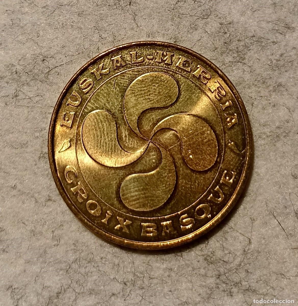 Monedas locales: FICHA EUSKAL HERRIA - CROIX BASQUE - Foto 1