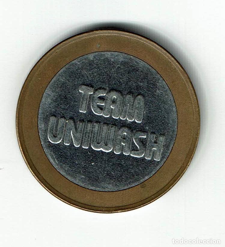Local Coins: team uniwash ficha token - bimet&aacute;lica