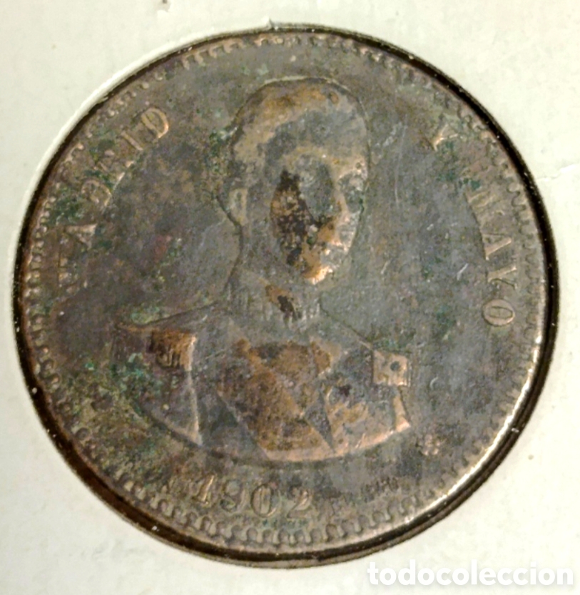 Monnaies locales: FICHA PUBLICITARIA -RECUERDO CORONACION-1902.