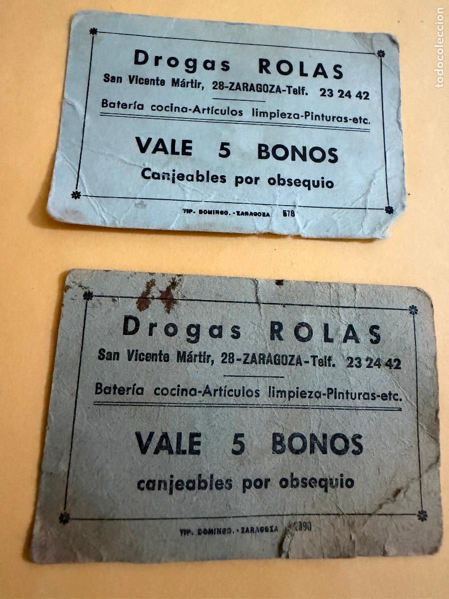 Monedas locales: Vale drogas rolas Zaragoza - Foto 1
