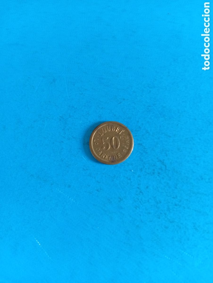 Monedas locales: Ficha de 50 centimes Loubet - Foto 1