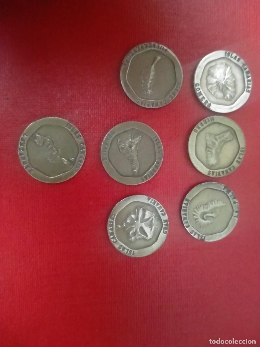 Monedas locales: fichas de o monedas islas canarias - Foto 1